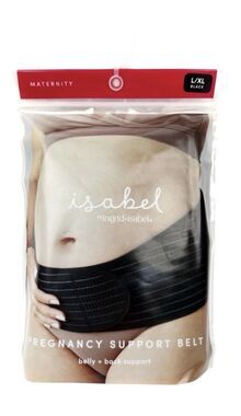 L/XL Ingrid & Isabel Maternity Pregnancy Belly & Back Support Belt Size 12-18